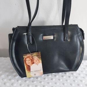 Kathy Ireland Y2K Black Purse NWT Hand Bag Pockets Shoulder Straps New Kmart Tag